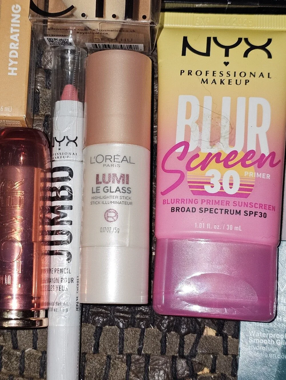 25 Pc Mixed Lot Of Makeup ELF, Flower, NYX, Revlon, CoverGirl